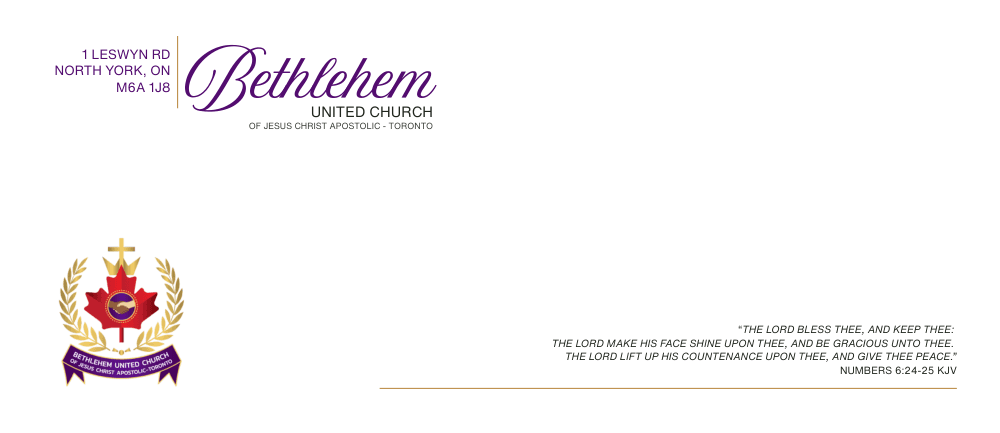 Mailing envelope — front